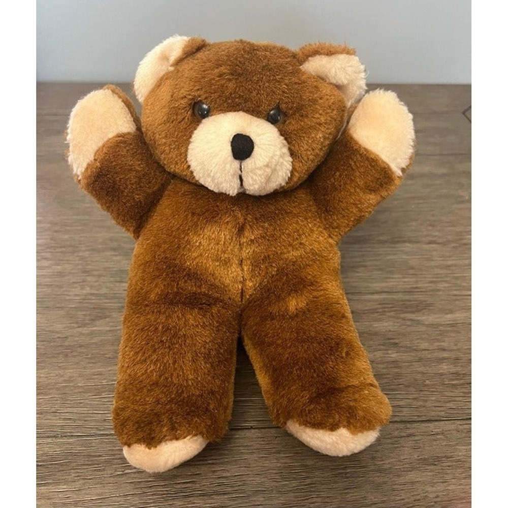 Vintage 1980s Good Bears of the World Brown Teddy Bear Plush  Muffin Enterprises